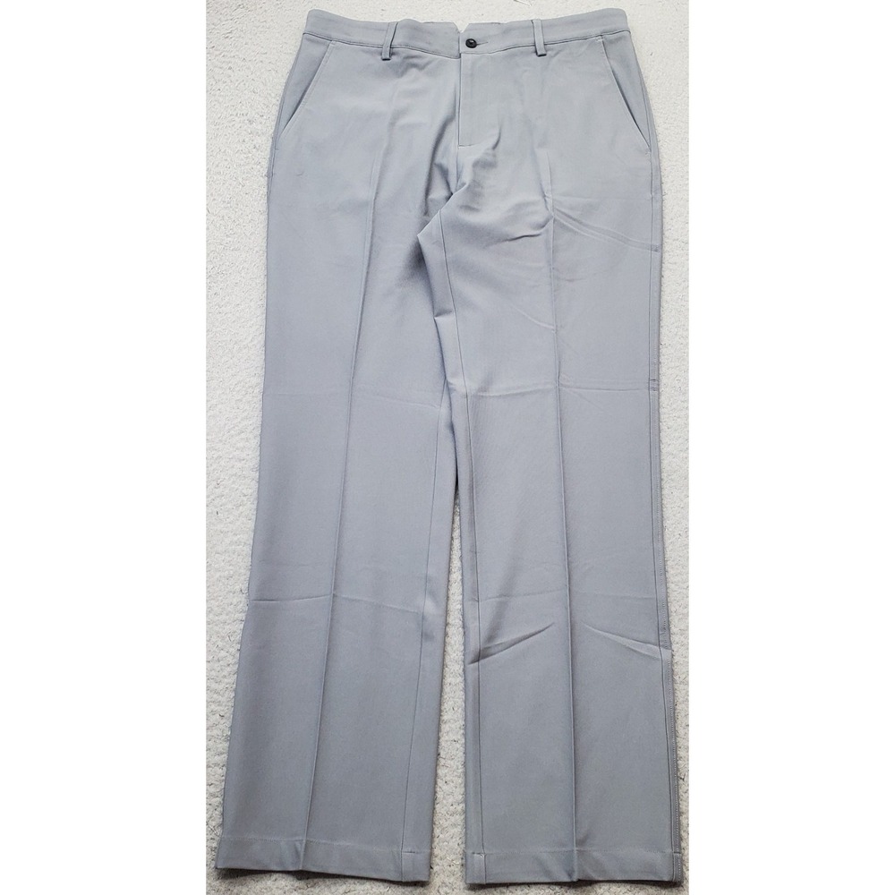 Dunning Golf Chino Pants Mens 32/30 Gray Performance Stretch Quick Dry D7S13P067